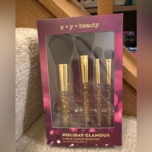 X + Y = beauty Glamour Makeup Brush Set new